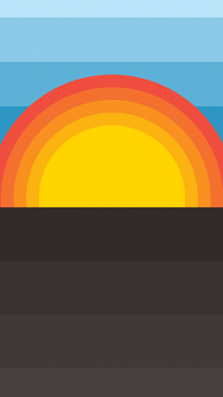 Géométrie, Mathématique, la Pureté de la Couleur, Rectangle, Horizon. Wallpaper in 750x1334 Resolution