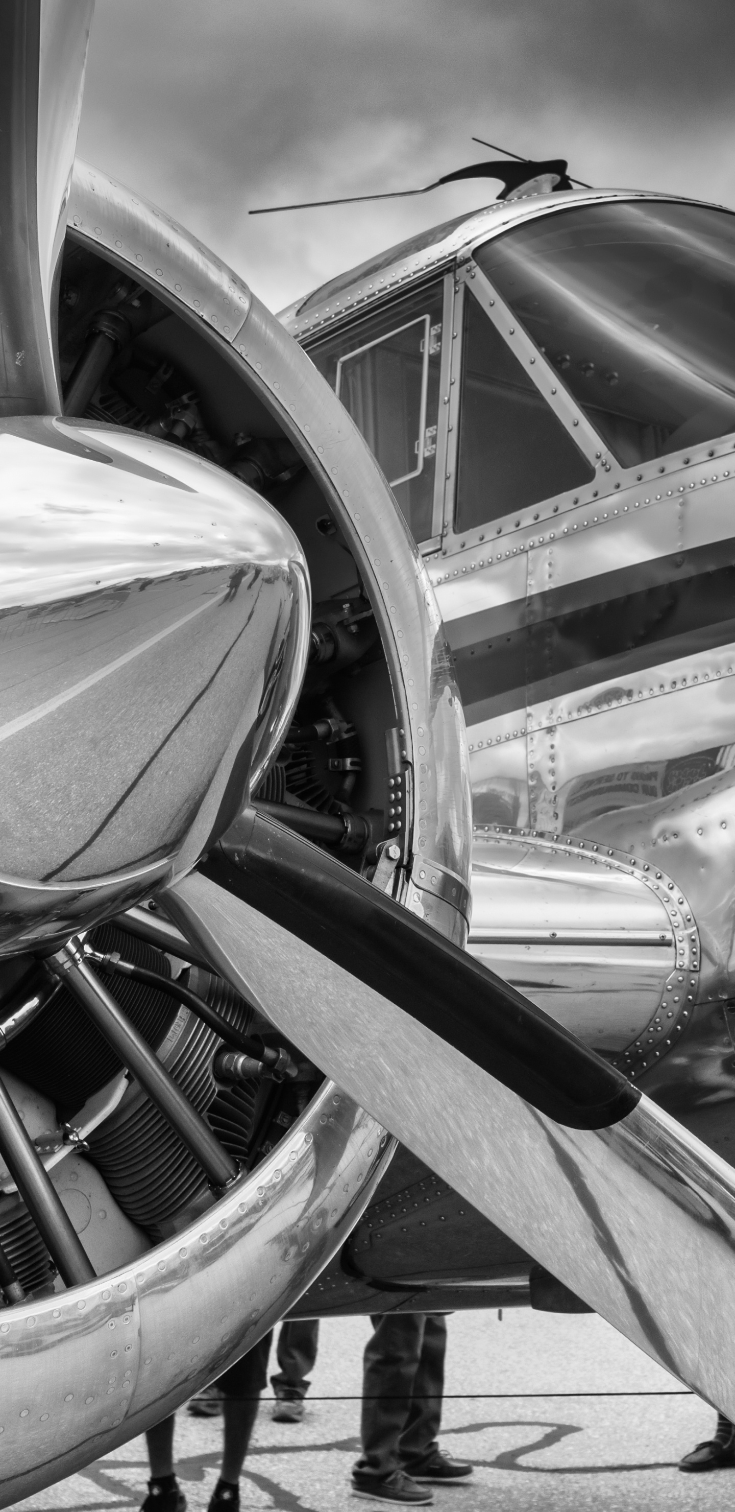 Aeronave, Aviación, Hélice, Rueda, el Motor de la Aeronave. Wallpaper in 1440x2960 Resolution