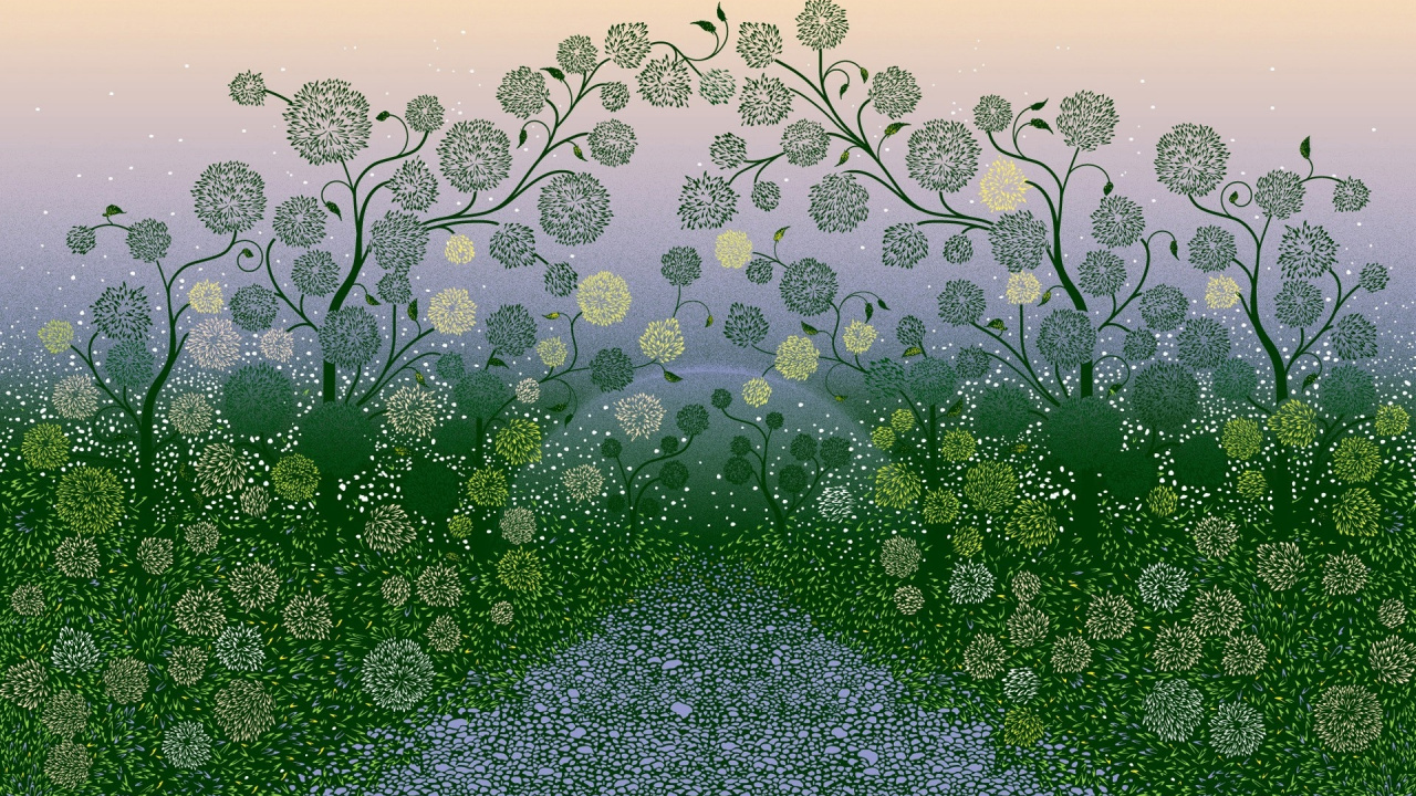 Plante Verte Sur Sable Noir. Wallpaper in 1280x720 Resolution