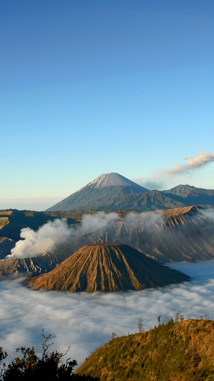 山溴, 塞梅鲁, 静, 多山的地貌, 荒野 壁纸 720x1280 允许