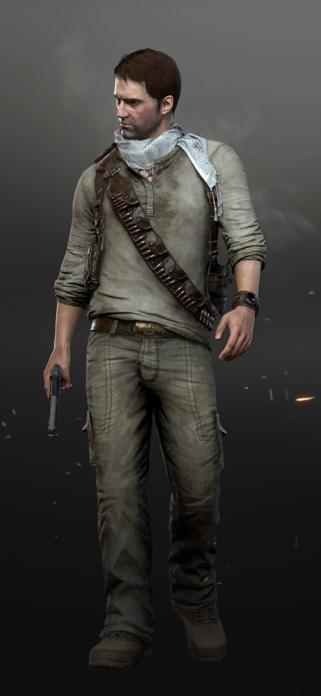 The Last of Us, Nathan Drake, Playstation 4, PUBG Corporation, Standing. Wallpaper in 1125x2436 Resolution