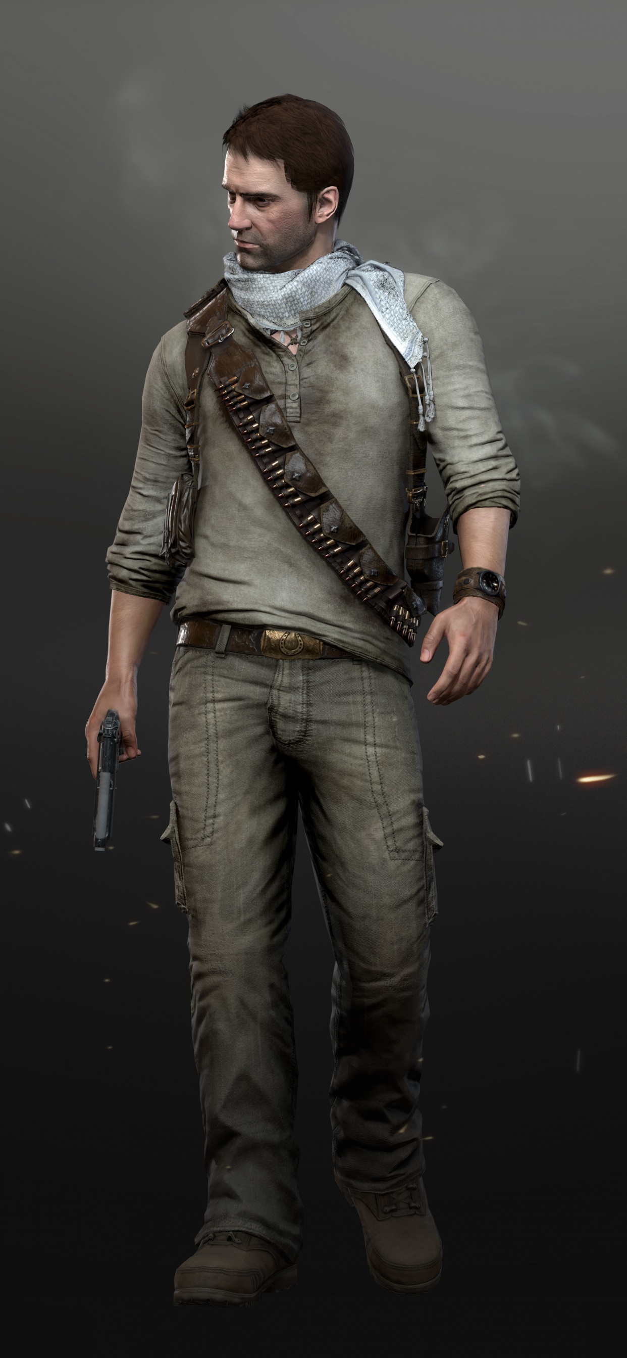 The Last of Us, Nathan Drake, Playstation 4, PUBG Corporation, Standing. Wallpaper in 1242x2688 Resolution