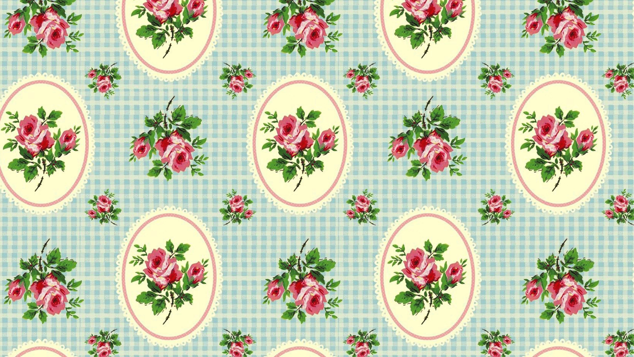 Textil Floral Verde y Blanco. Wallpaper in 2560x1440 Resolution