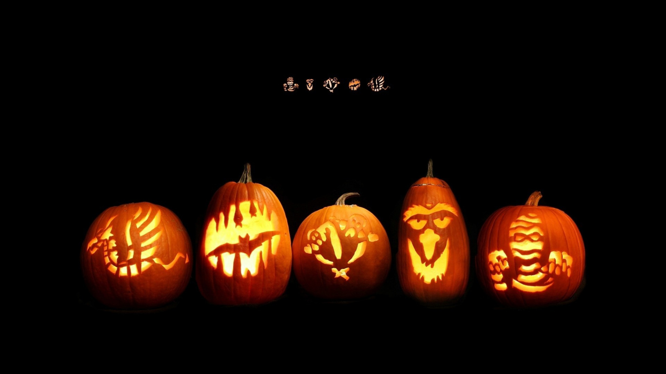 Calabaza, Naranja, Calabaza de Invierno, Talla, Cucurbita. Wallpaper in 1366x768 Resolution