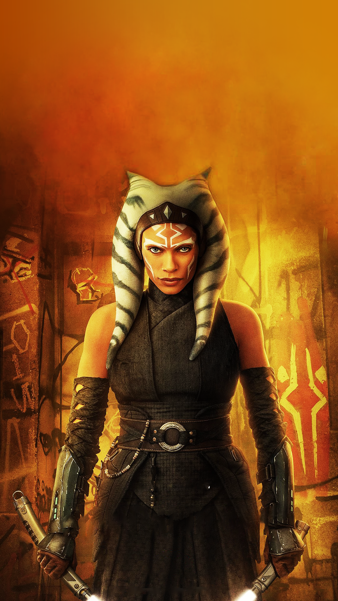 Star Wars, Ahsoka Tano Mandalore, The Mandalorian, Ahsoka Tano, Rosario Dawson. Wallpaper in 1080x1920 Resolution