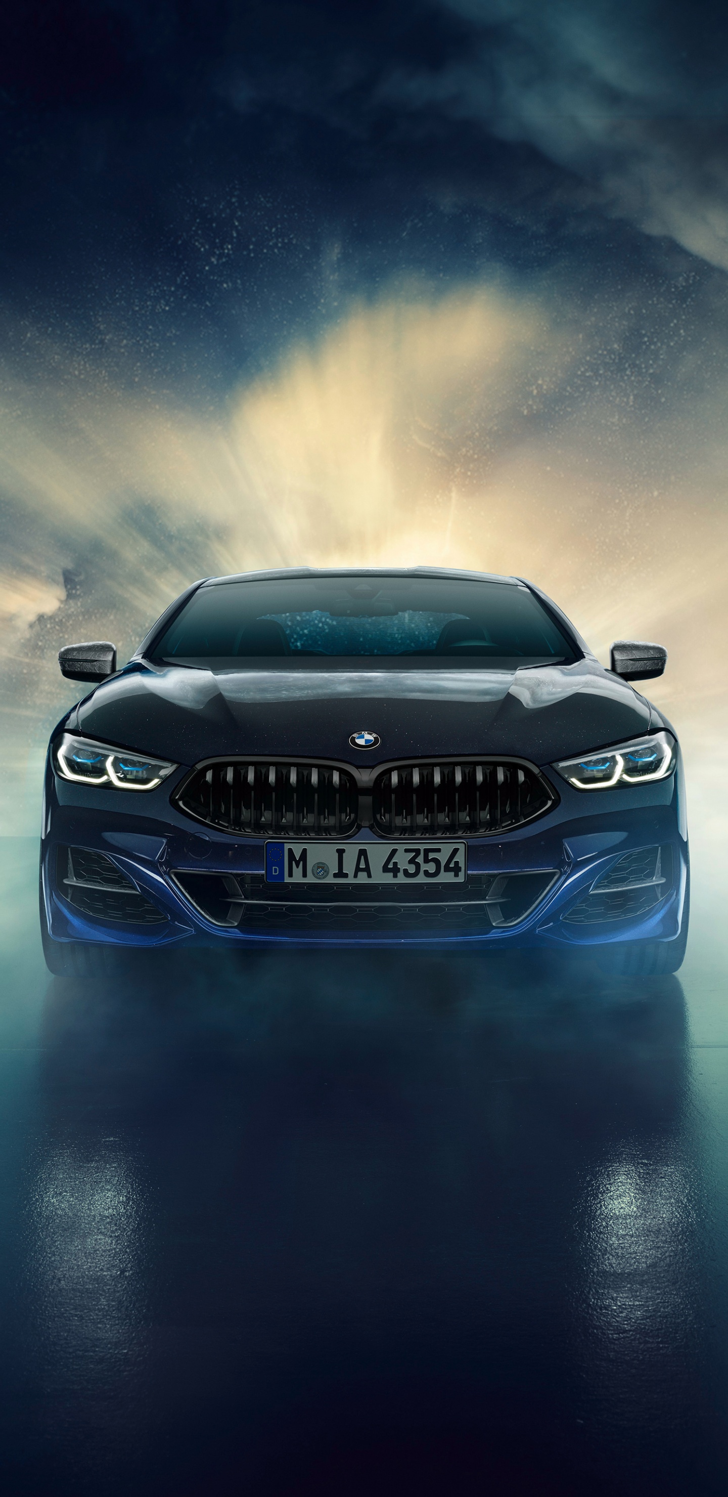 Blue Bmw m 3 Coupe. Wallpaper in 1440x2960 Resolution