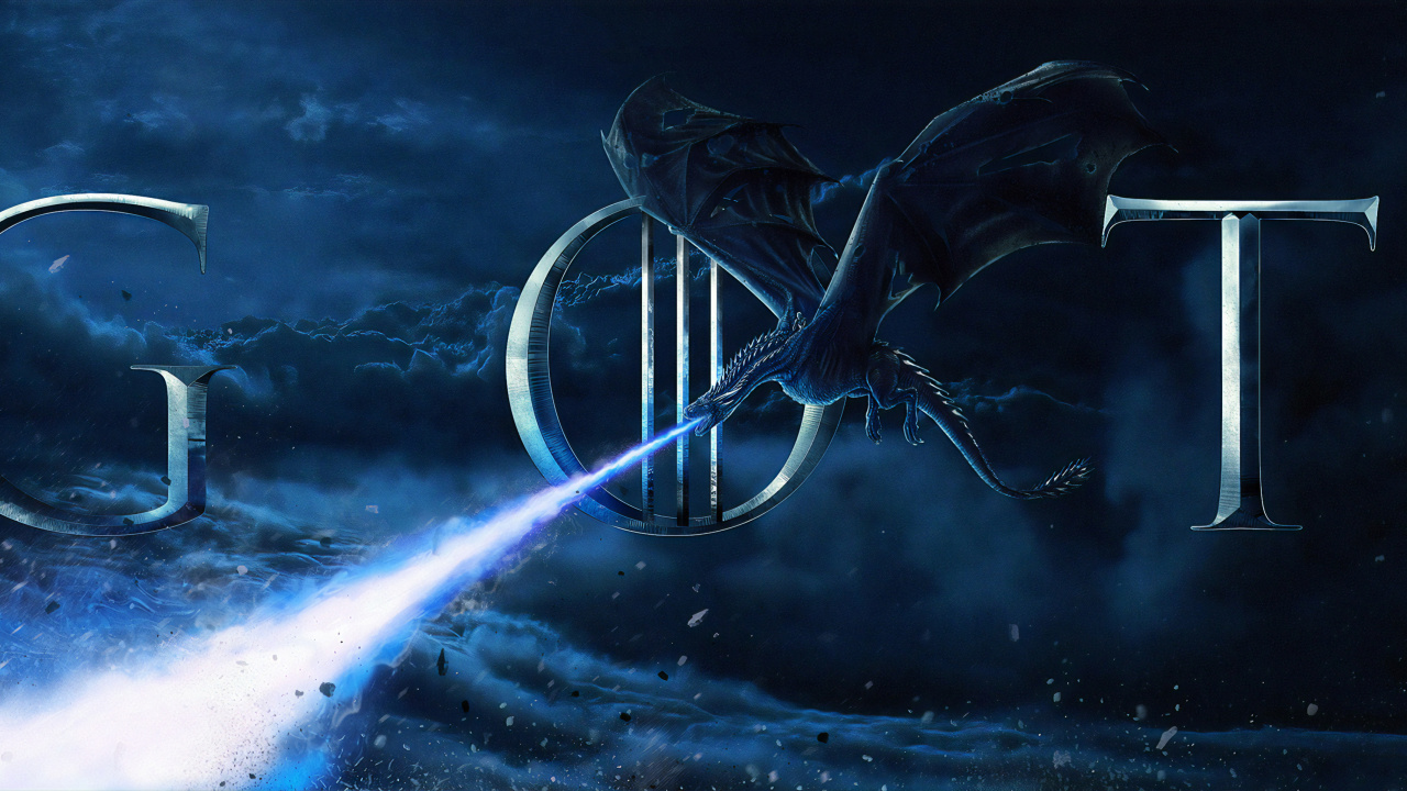 White and Blue Abstract Painting. Wallpaper in 1280x720 Resolution