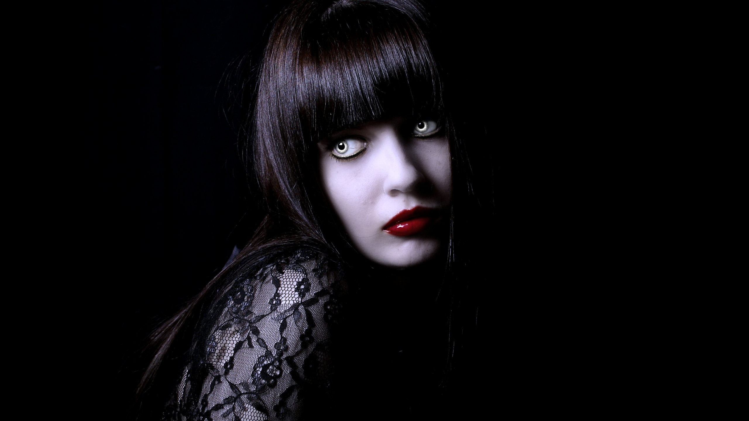 Vampiro, Drácula, Damon Salvatore, Cabello, Negro. Wallpaper in 2560x1440 Resolution