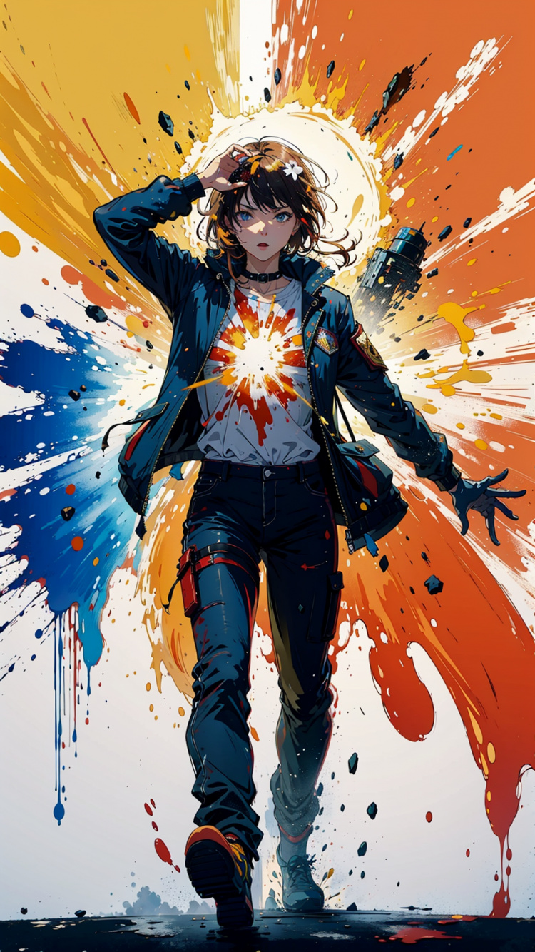 Illustration, Téléphone, Smartphone, Art, Dessin Animé. Wallpaper in 750x1334 Resolution