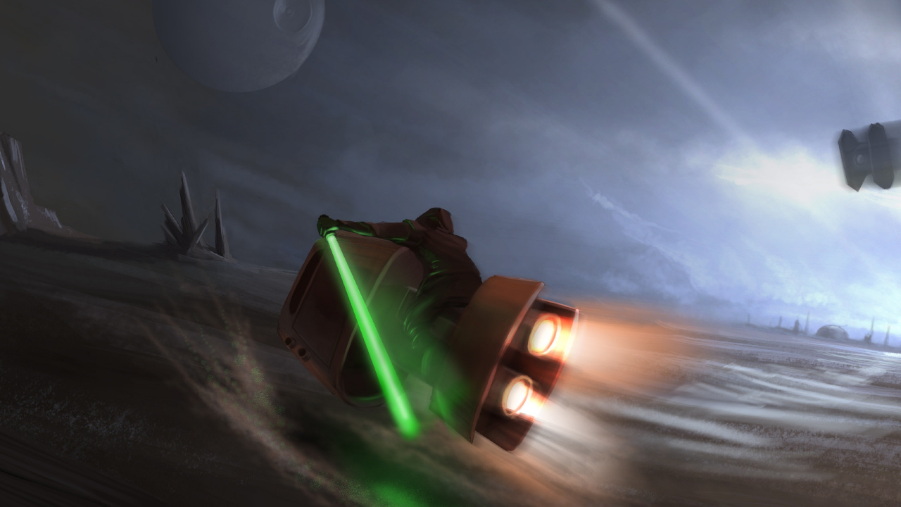 Star Wars, TIE Fighter, Lichtschwerter, Wind, Kämpfer. Wallpaper in 1280x720 Resolution