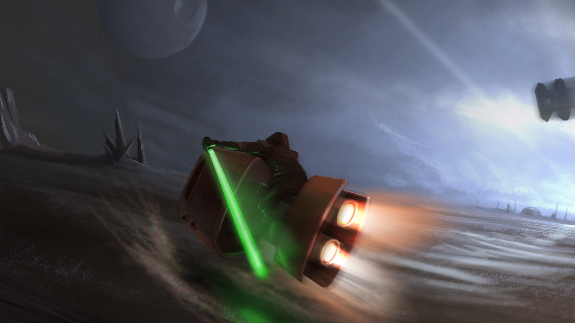 Star Wars, TIE Fighter, Sabre, le Vent, Combattant. Wallpaper in 1920x1080 Resolution