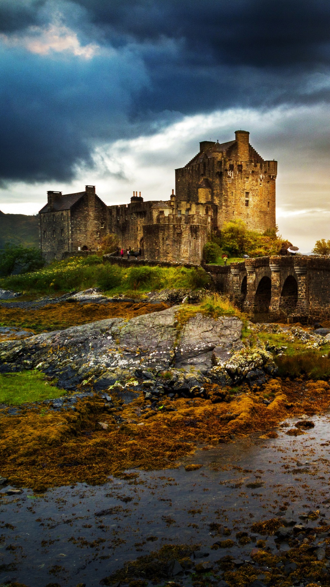 Castle, Eilean Donan Castle, Cloud, Sunlight, Highland. Wallpaper in 1080x1920 Resolution
