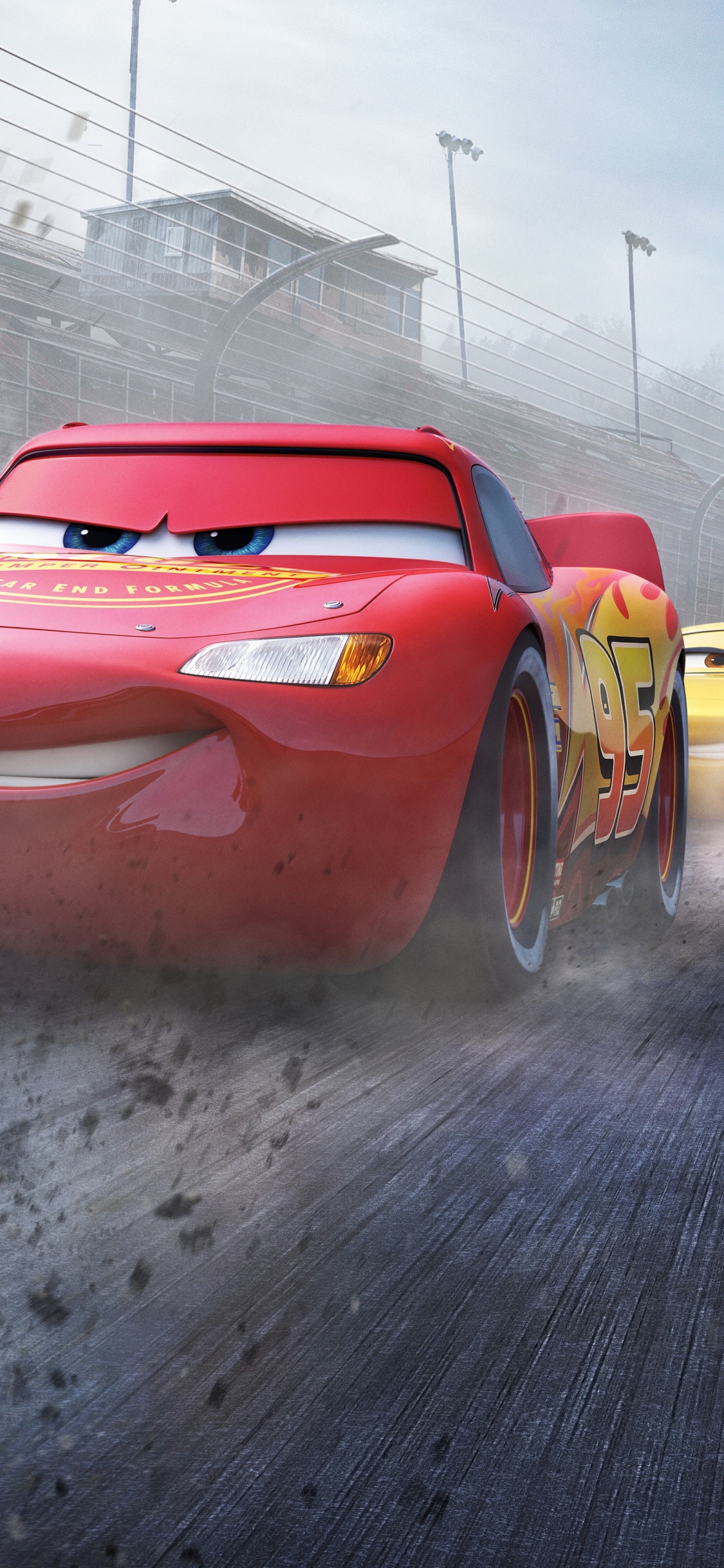 Red Ferrari 458 Italia on Road. Wallpaper in 1125x2436 Resolution