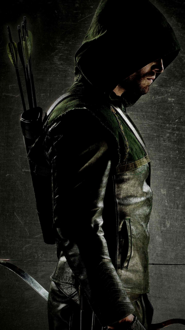 Oliver Queen, CW, Dc漫画, 绿箭, 黑色的 壁纸 750x1334 允许
