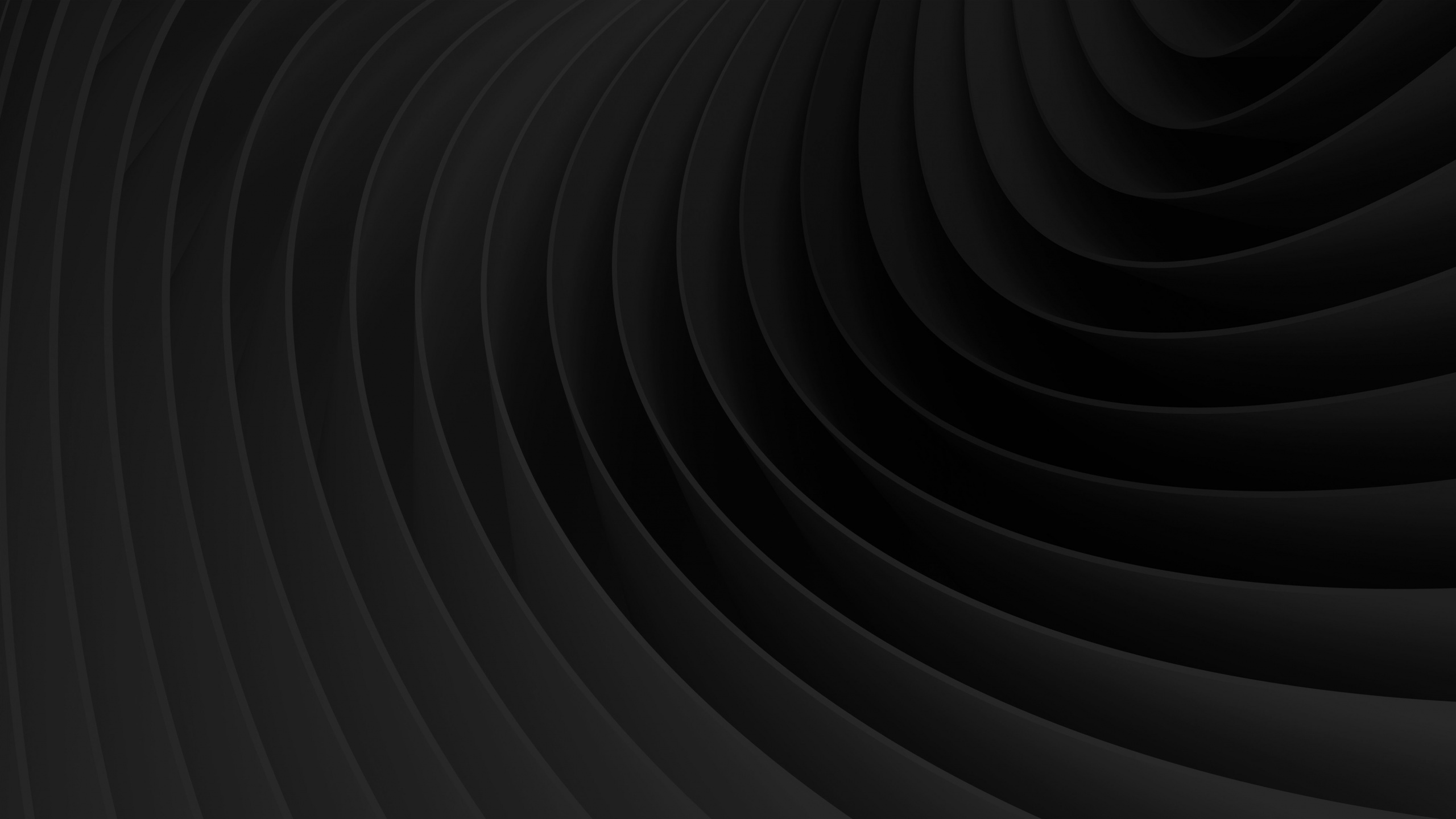 黑色的, 螺旋, 圆圈, 想法, 单色模式 壁纸 2560x1440 允许