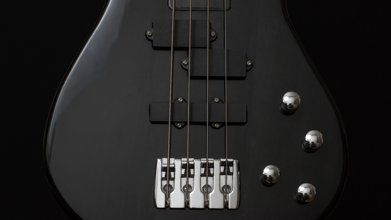 Bass Guitar, Guitar, Double Bass, Bass, String. Wallpaper in 1366x768 Resolution