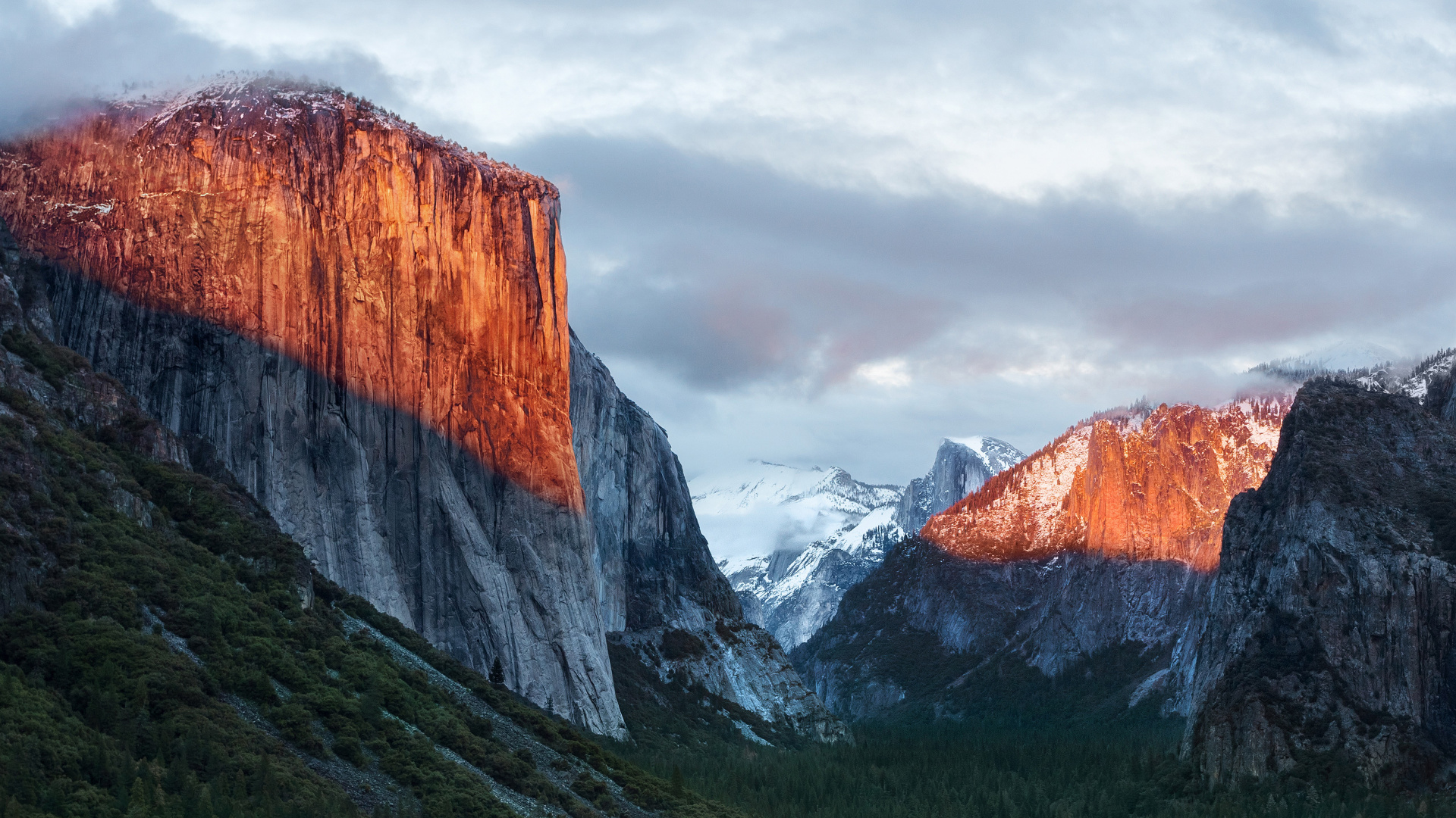 OS X El Capitan, Operating System, Apple MacBook Pro, Apples, Cloud. Wallpaper in 1920x1080 Resolution
