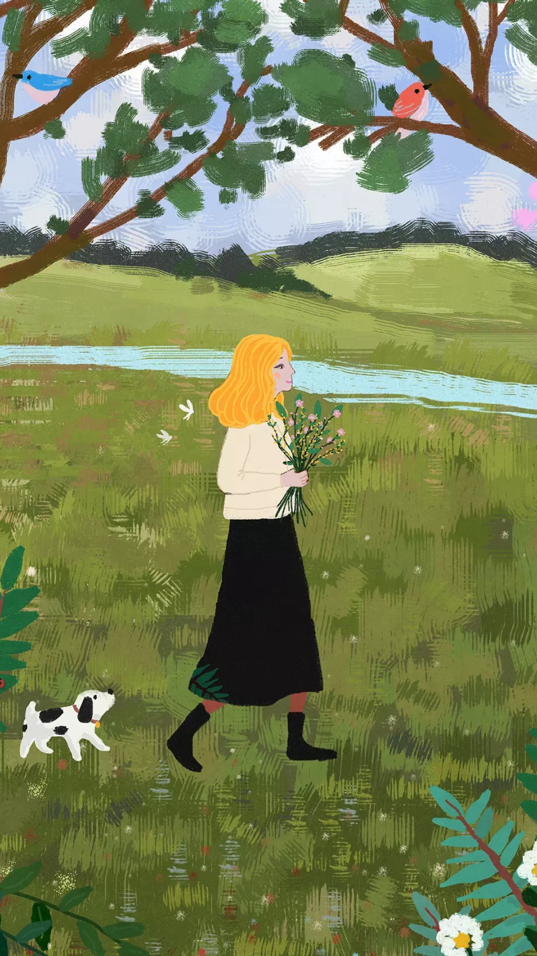 Xiaomi, Xiaomi Redmi 5, Flower, People in Nature, Art. Wallpaper in 1080x1920 Resolution