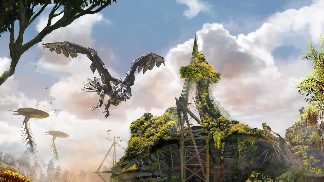 Árbol Verde y Marrón Bajo un Cielo Azul. Wallpaper in 1280x720 Resolution