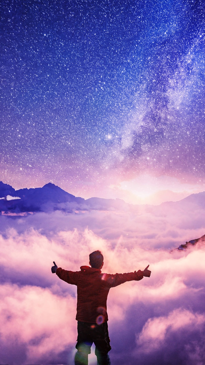 Atmosphère, Lumière, Les Gens Dans la Nature, Paysage Naturel, Geste. Wallpaper in 720x1280 Resolution