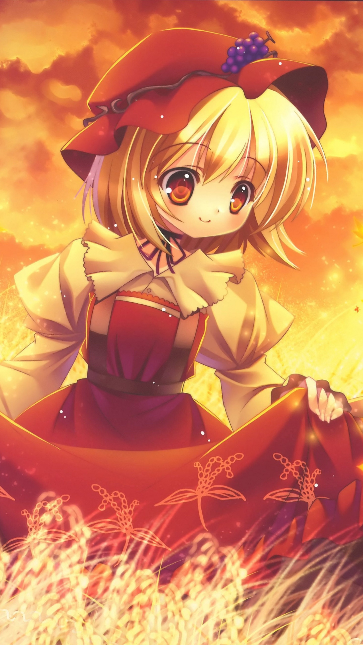 Mädchen im Schwarzen Kleid Anime-Charakter. Wallpaper in 1440x2560 Resolution