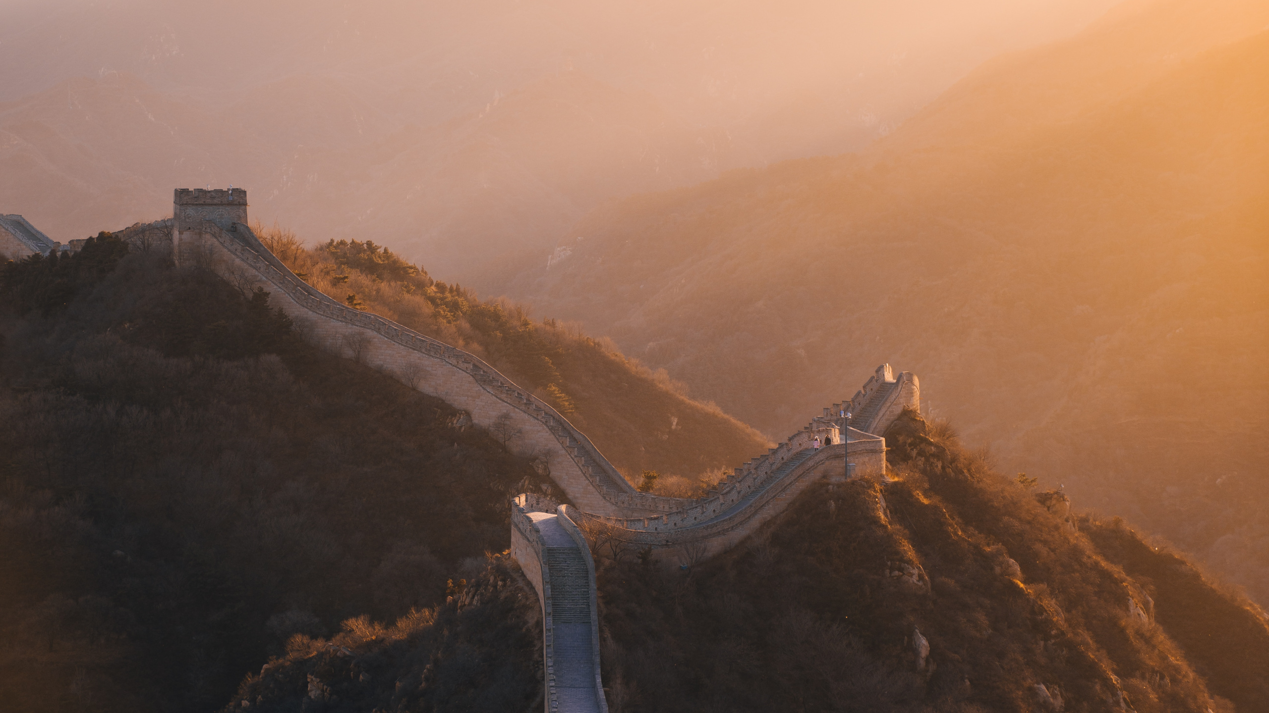 高地, 多山的地貌, 光, 早上, 阳光 壁纸 2560x1440 允许