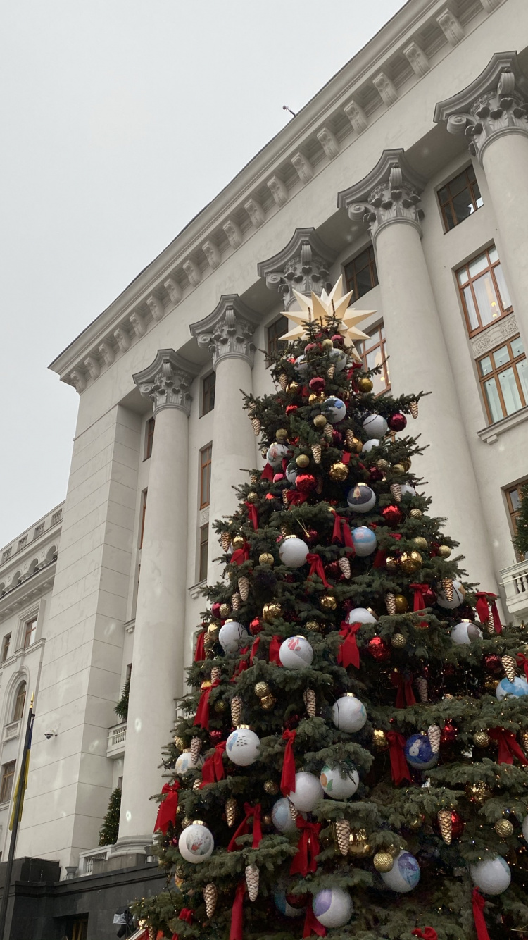 Arbre de Noël, Le Jour De Noël, Décoration de Noël, Sapin, Architecture. Wallpaper in 750x1334 Resolution