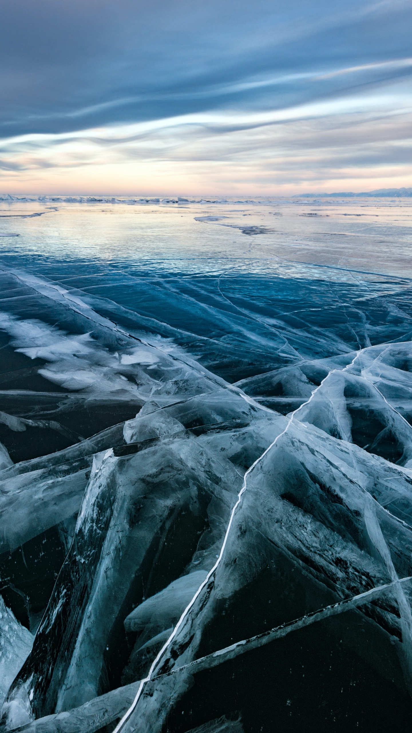 Lac Baïkal Glace Noire, le Lac Baïkal, de L'arctique, Nature, Lac. Wallpaper in 1440x2560 Resolution