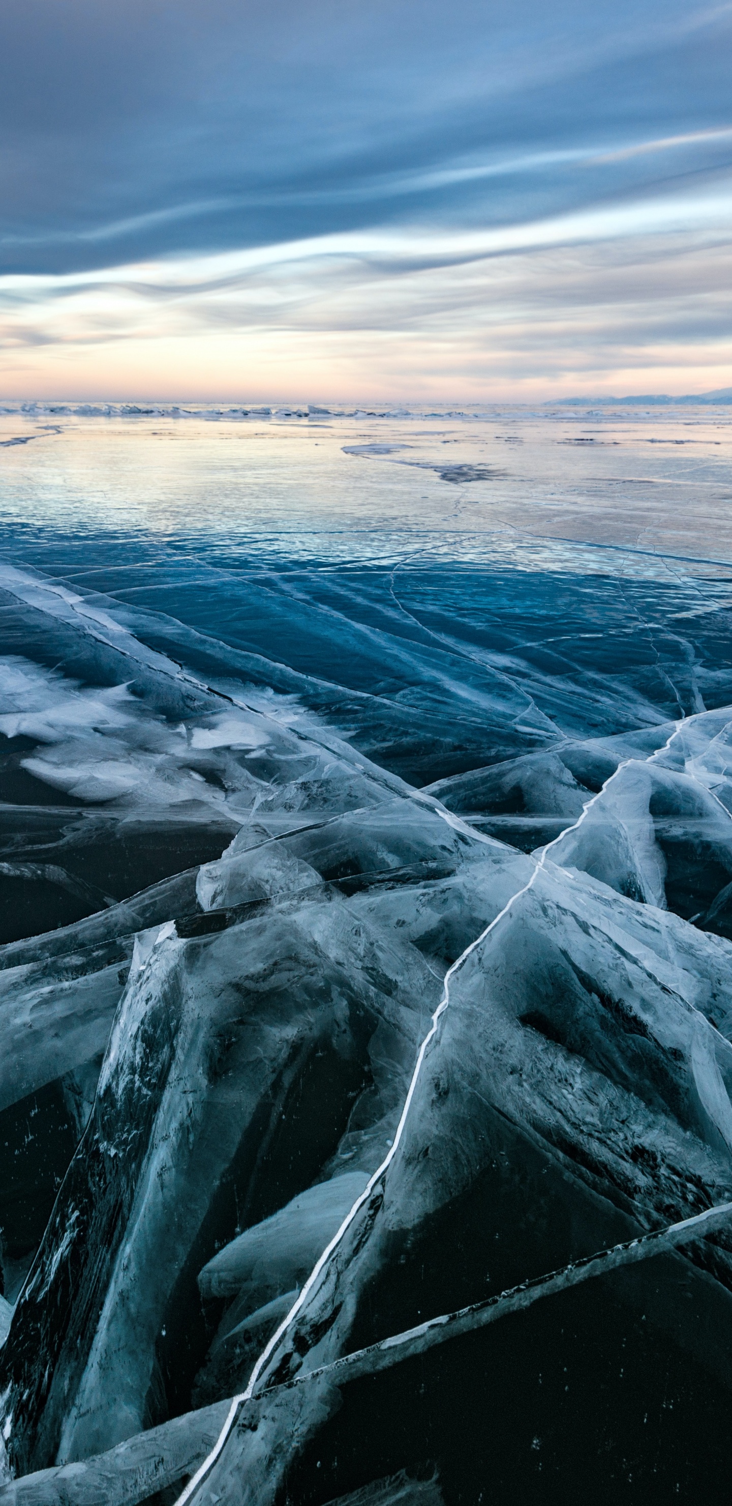Lac Baïkal Glace Noire, le Lac Baïkal, de L'arctique, Nature, Lac. Wallpaper in 1440x2960 Resolution