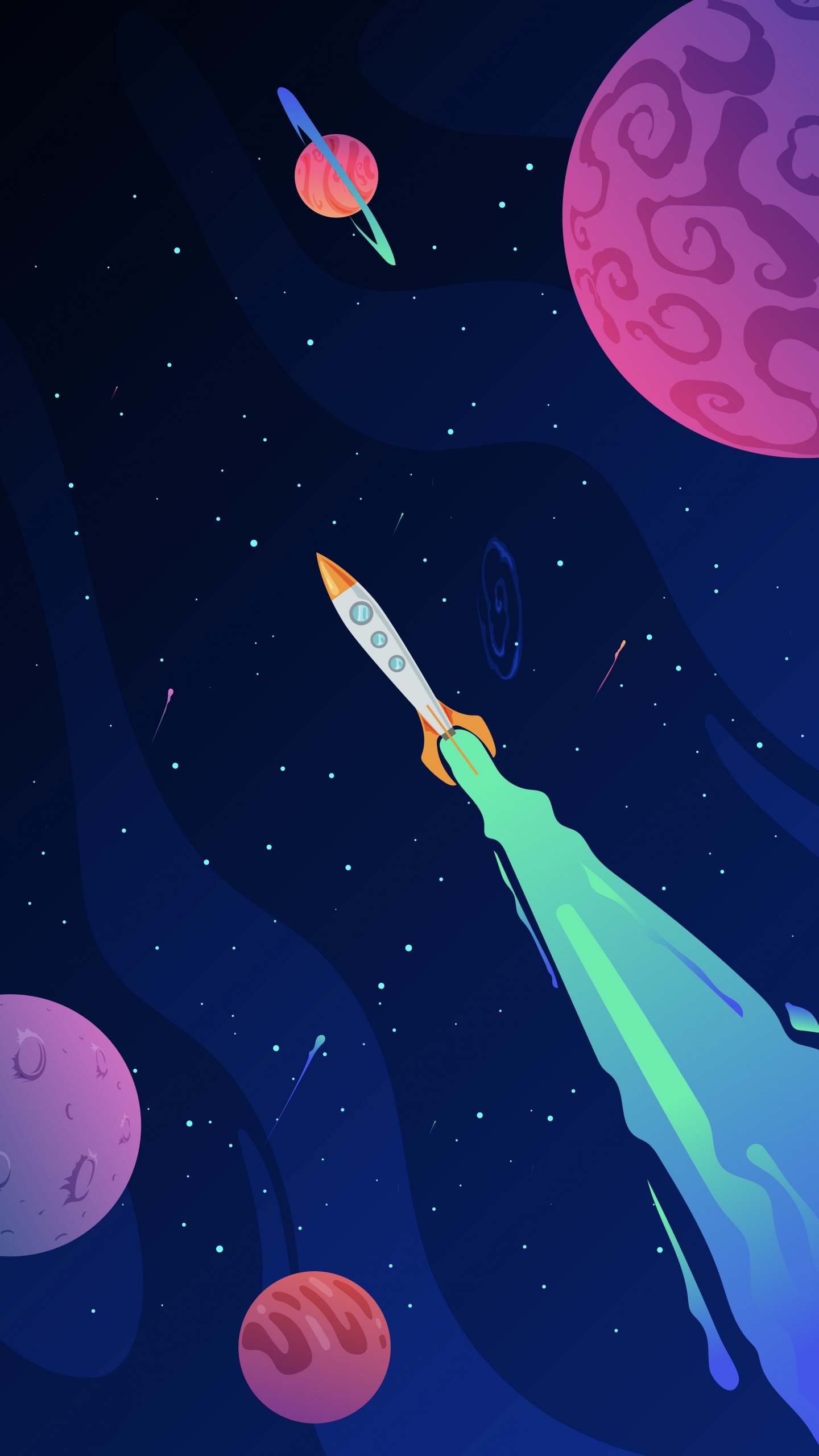 Space, Atmosphere, Planet, World, Light. Wallpaper in 1440x2560 Resolution