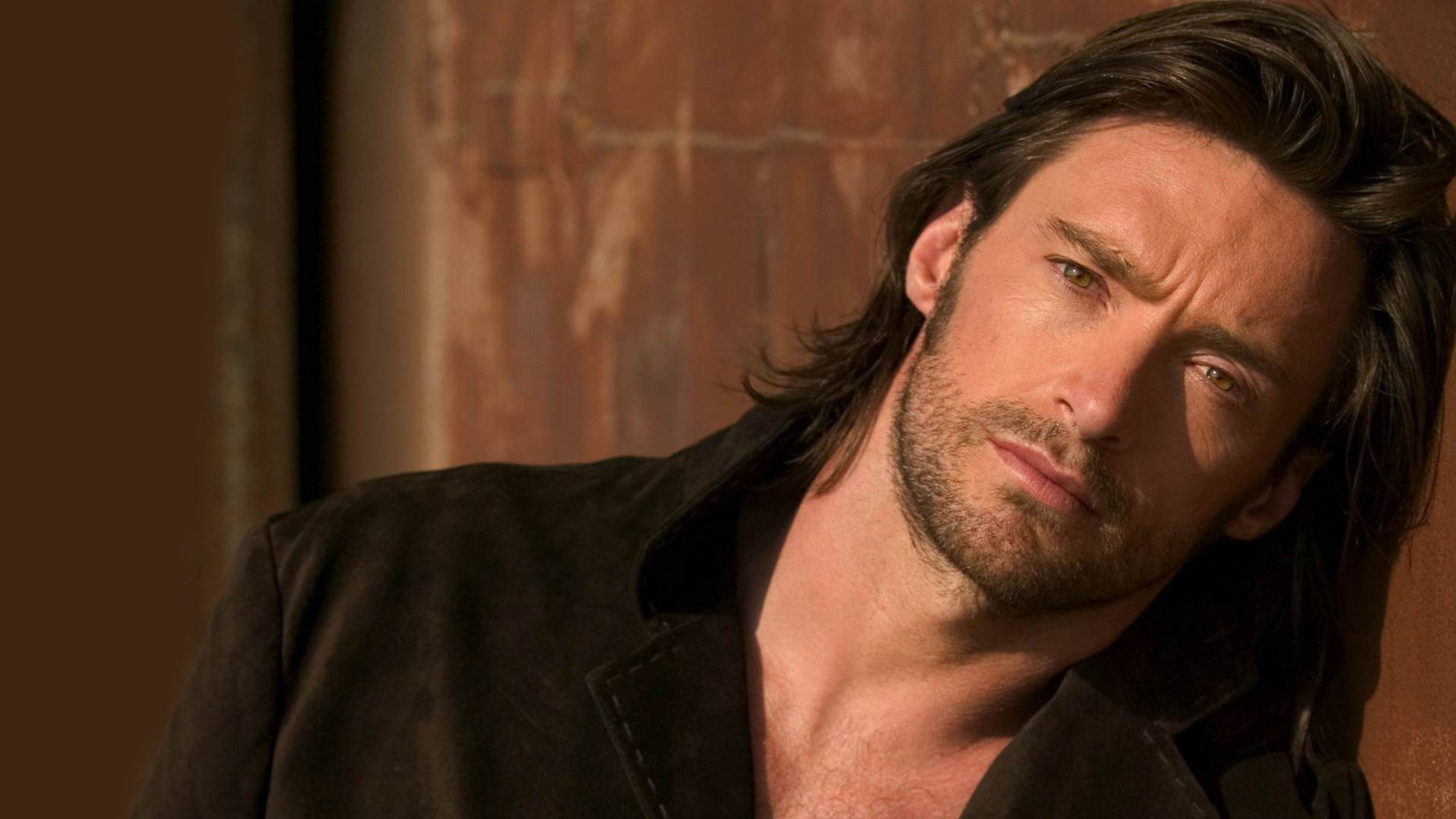 Hugh Jackman, Gesichtsbehaarung, Kehllappen, Kinn, Film. Wallpaper in 2560x1440 Resolution