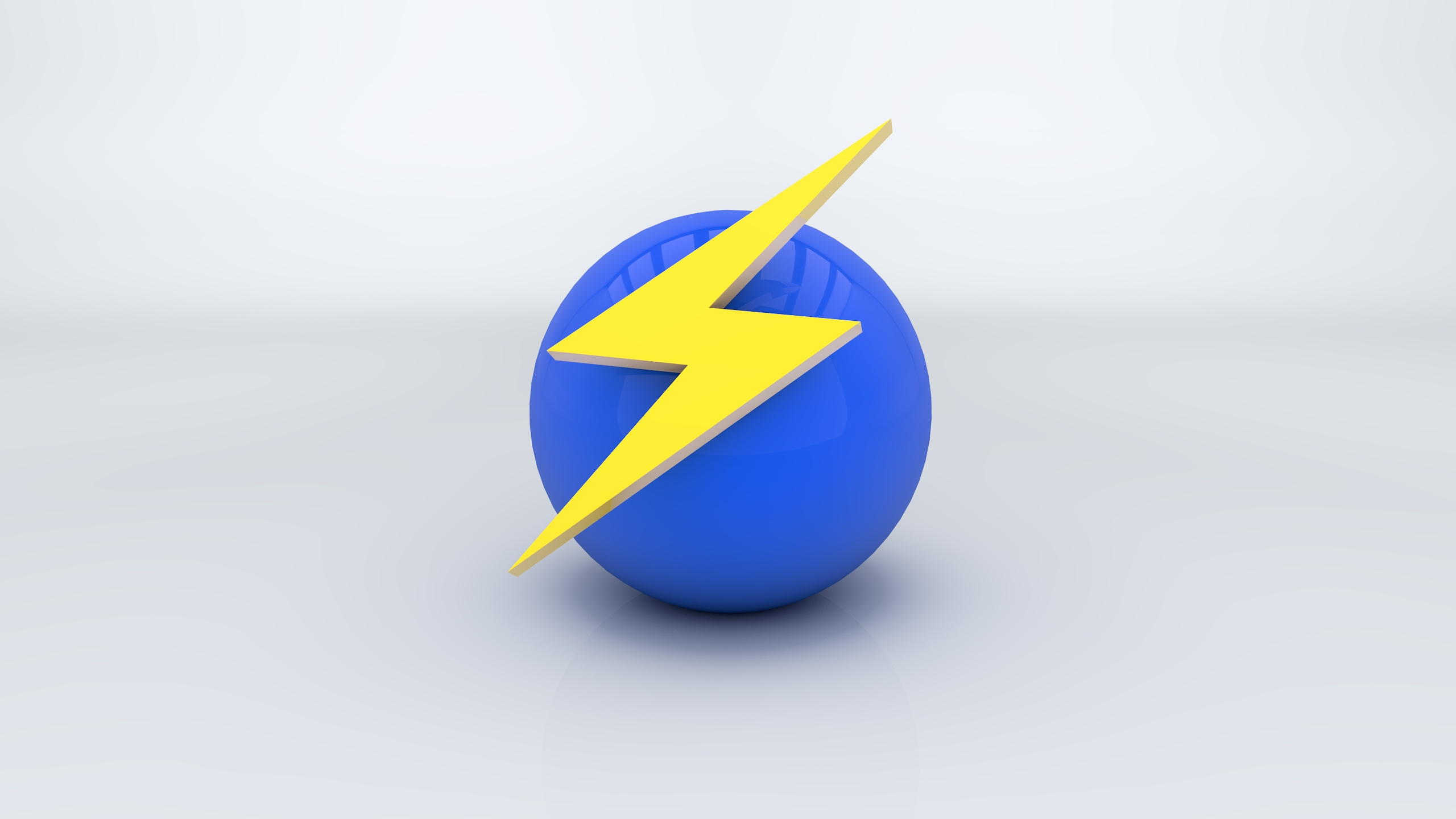 Blue and Yellow Star Print Ball. Wallpaper in 2560x1440 Resolution