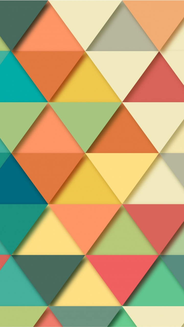 三角形, 广场, 形状, 对称, 几何形状 壁纸 720x1280 允许