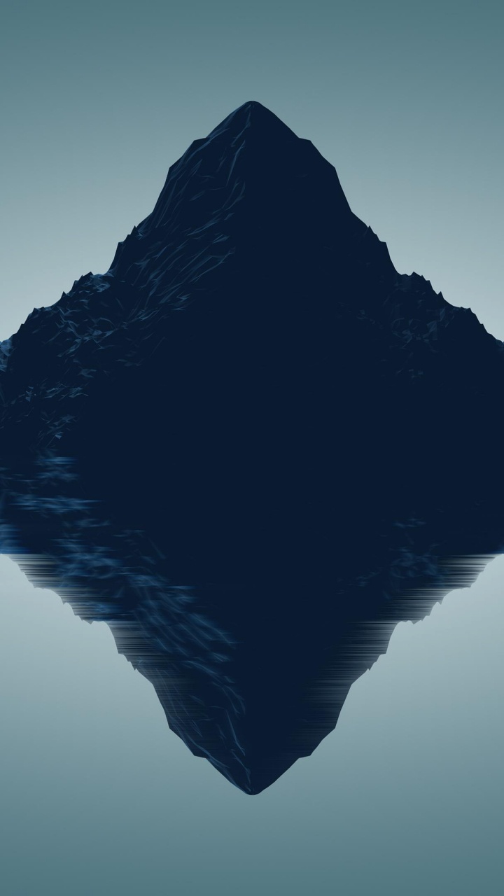 Montagne Couverte de Neige à Côté D'un Plan D'eau. Wallpaper in 720x1280 Resolution