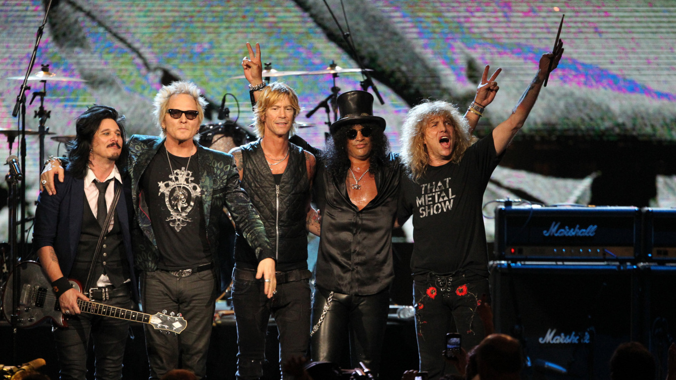 el Artista de Música, Concierto de Rock, Concierto, el Conjunto Musical, Guns N Roses. Wallpaper in 1366x768 Resolution