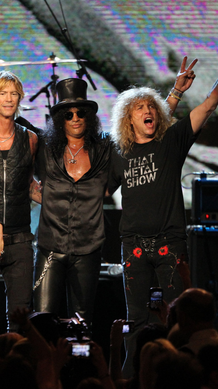 el Artista de Música, Concierto de Rock, Concierto, el Conjunto Musical, Guns N Roses. Wallpaper in 750x1334 Resolution