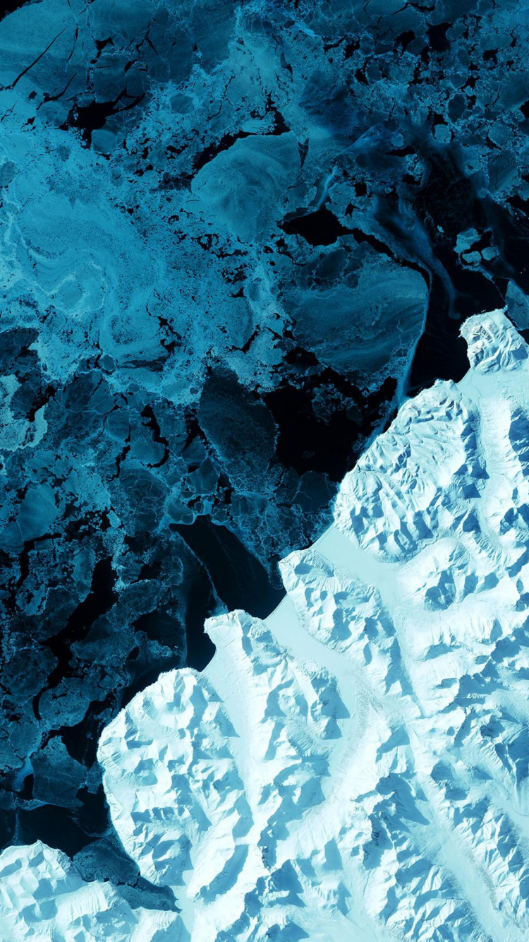 Water, Azure, Freezing, Ice Cap, Aqua. Wallpaper in 750x1334 Resolution