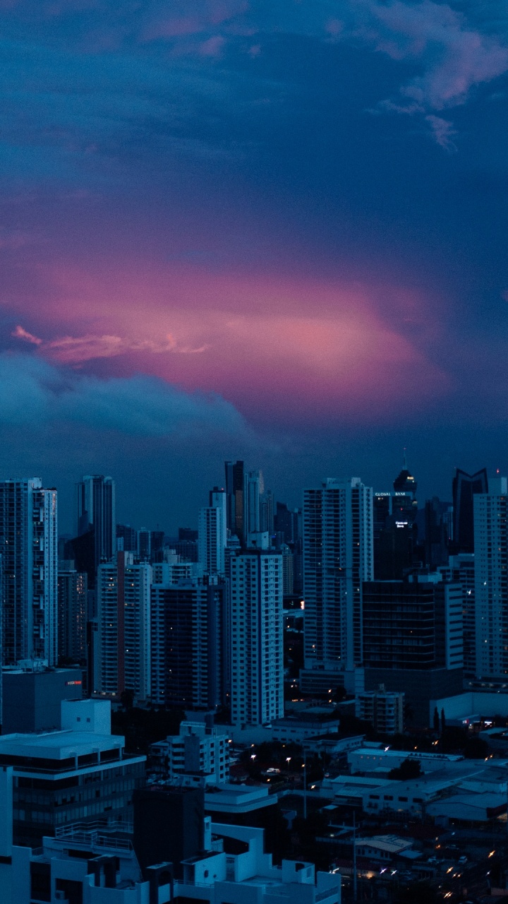 Stadtlandschaften, Wolkenkratzer, Gebäude, Architektur, Cloud. Wallpaper in 720x1280 Resolution