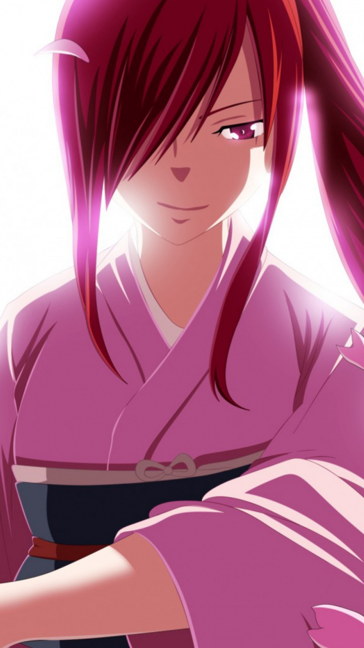 Personnage D'anime Masculin Aux Cheveux Rouges. Wallpaper in 750x1334 Resolution