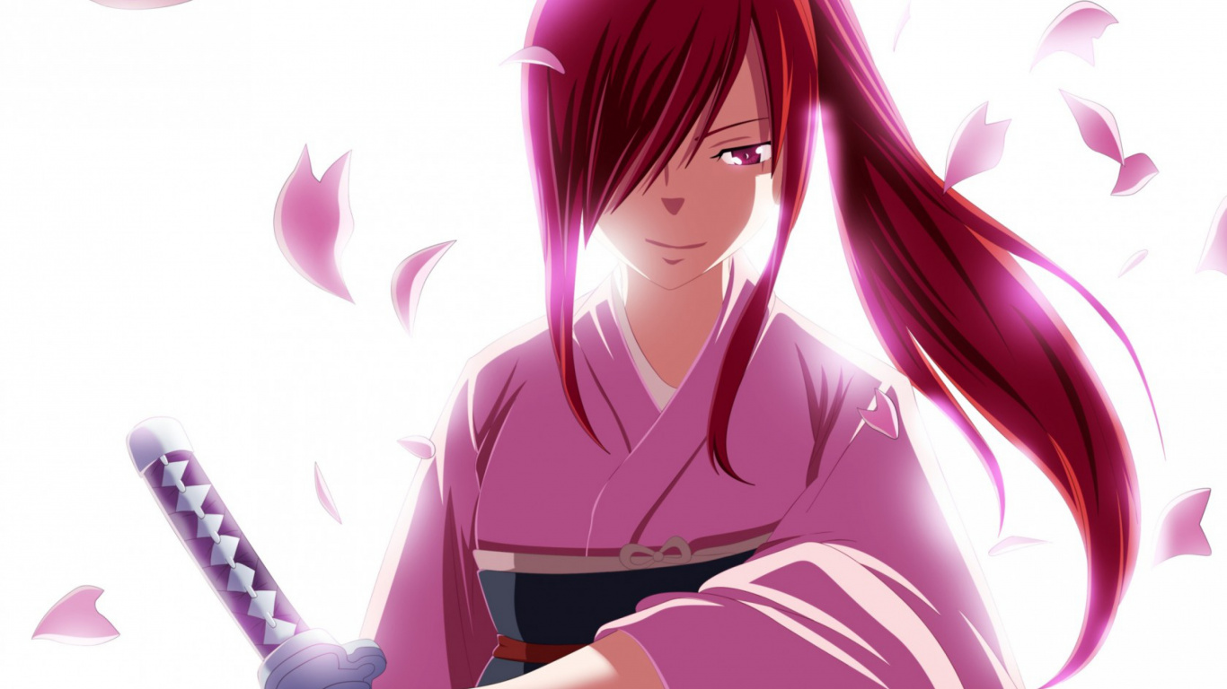 Red Haired Male Anime Character. Wallpaper in 1366x768 Resolution