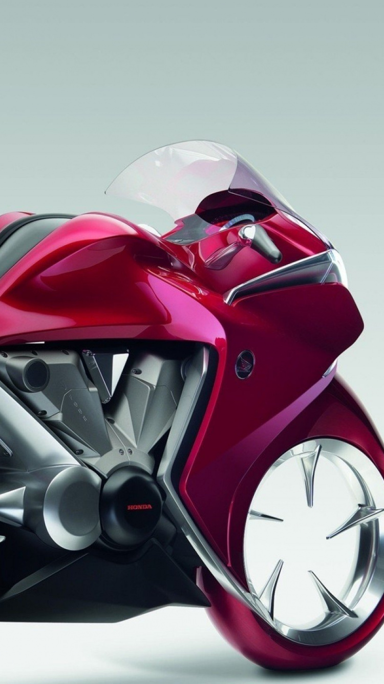 Red and Black Sports Bike. Wallpaper in 750x1334 Resolution