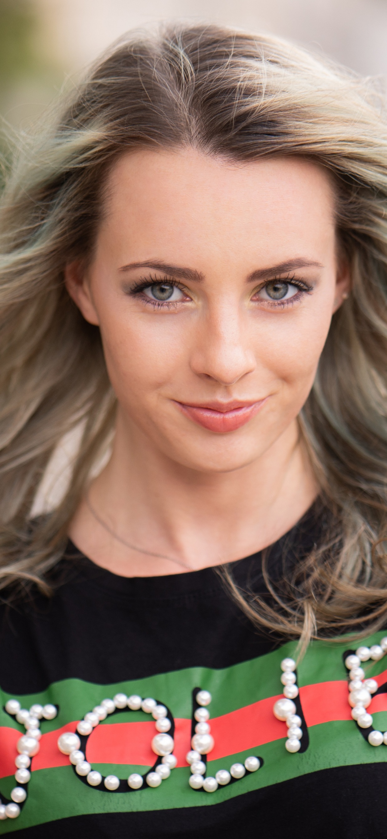 Beauty, Face, Lip, Chin, Hairstyle. Wallpaper in 1242x2688 Resolution