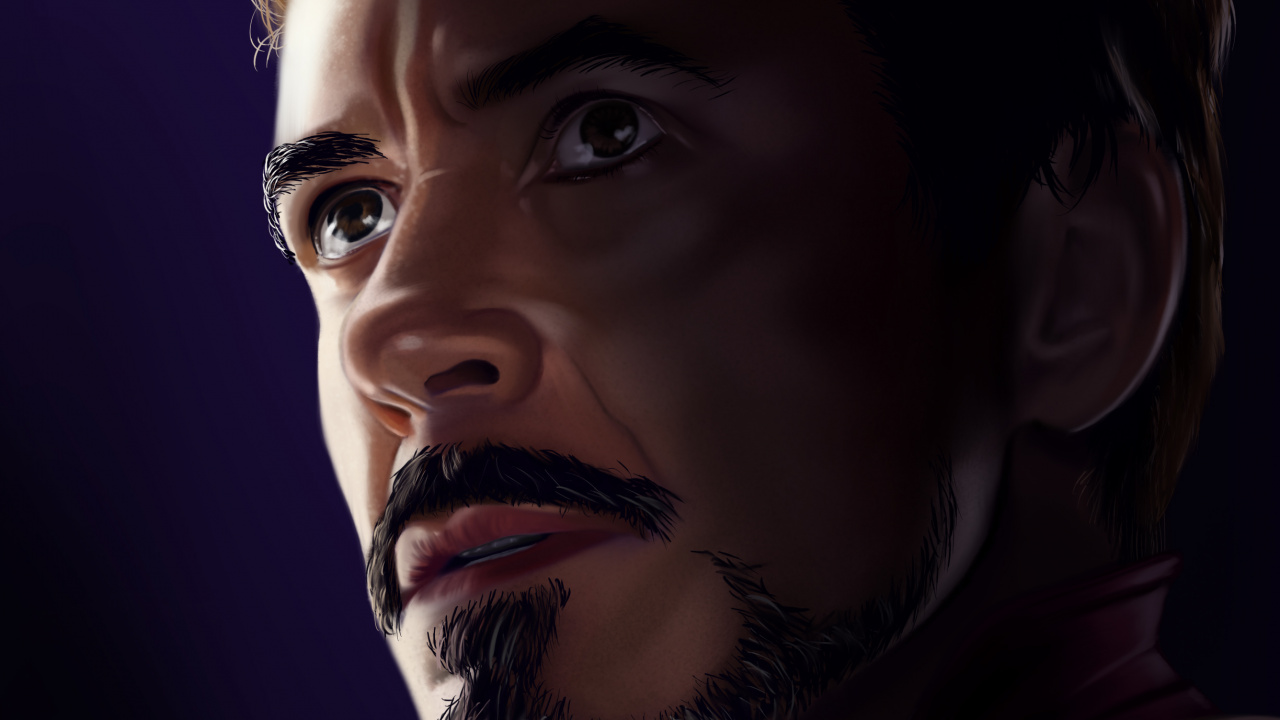 Männergesicht Mit Geschlossenen Augen Eyes. Wallpaper in 1280x720 Resolution