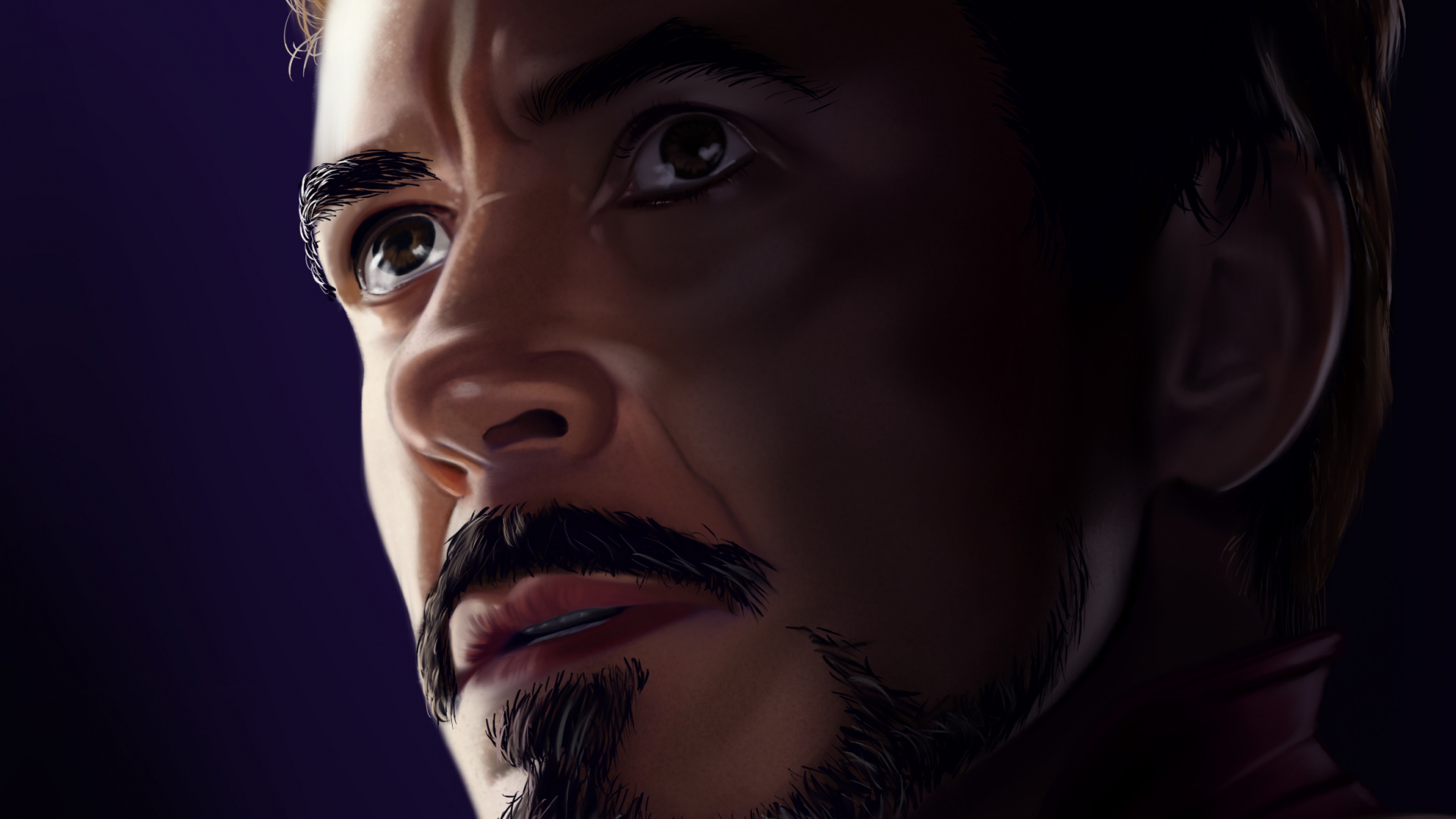 Mans Cara Con Los Ojos Cerrados. Wallpaper in 1920x1080 Resolution