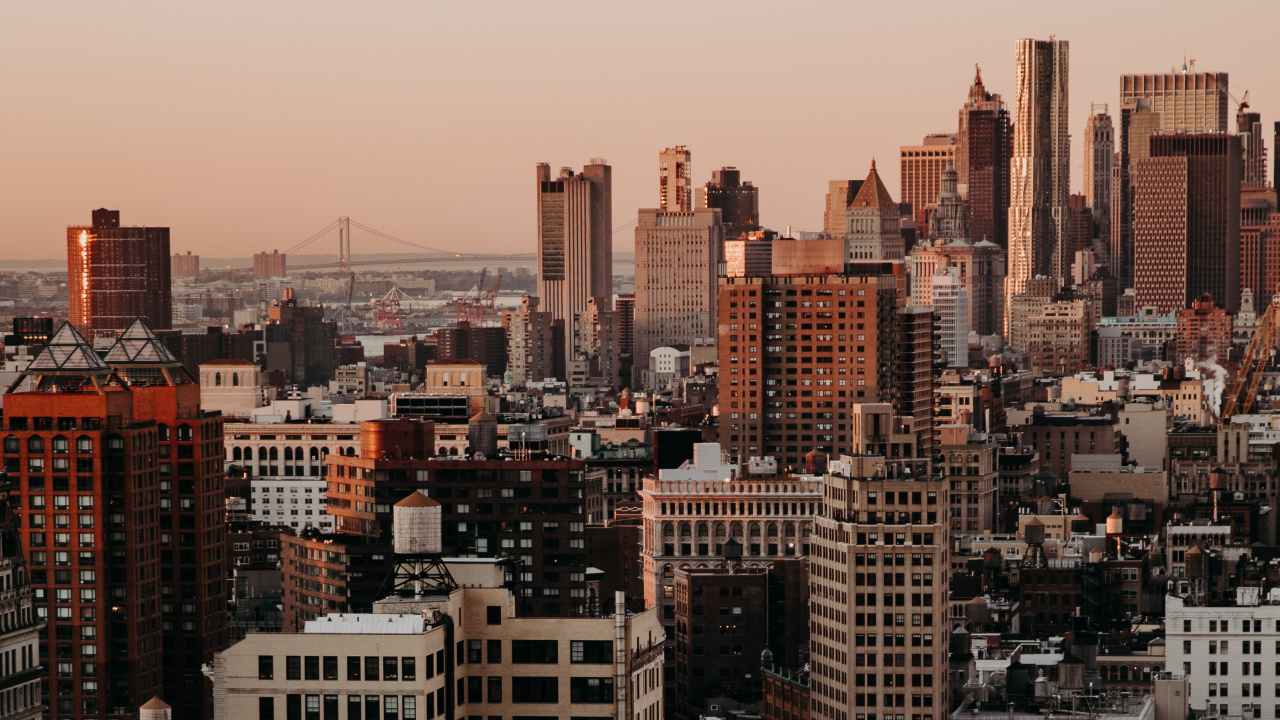 Aerial View of City Buildings During Daytime. Wallpaper in 1280x720 Resolution