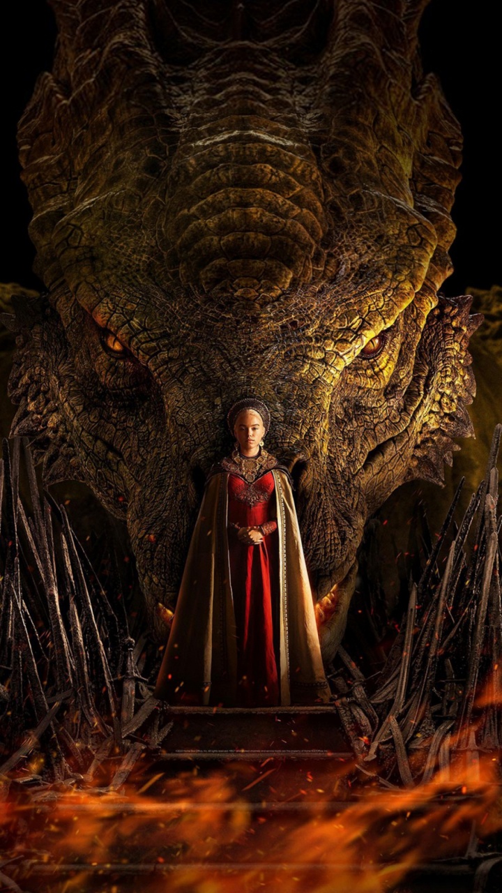 Princesse Rhaenyra Targaryen, Sang de Feu, Maison Targaryen, Télévision, Dragon. Wallpaper in 720x1280 Resolution