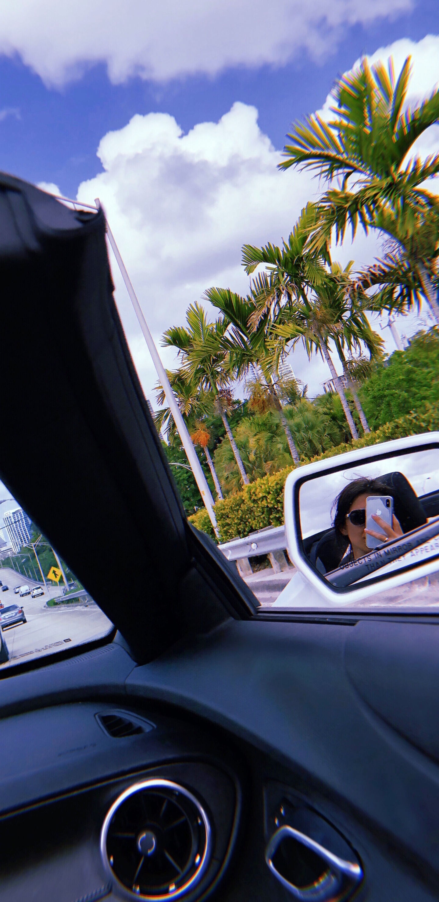 Brillen, Road, Kfz-Spiegel, Lenkung Teil, Natur. Wallpaper in 1440x2960 Resolution