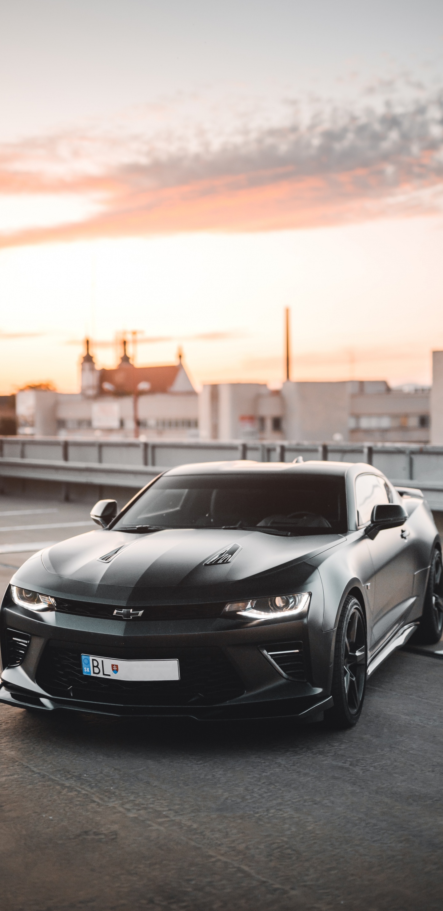 Black Porsche 911 on Road During Sunset. Wallpaper in 1440x2960 Resolution