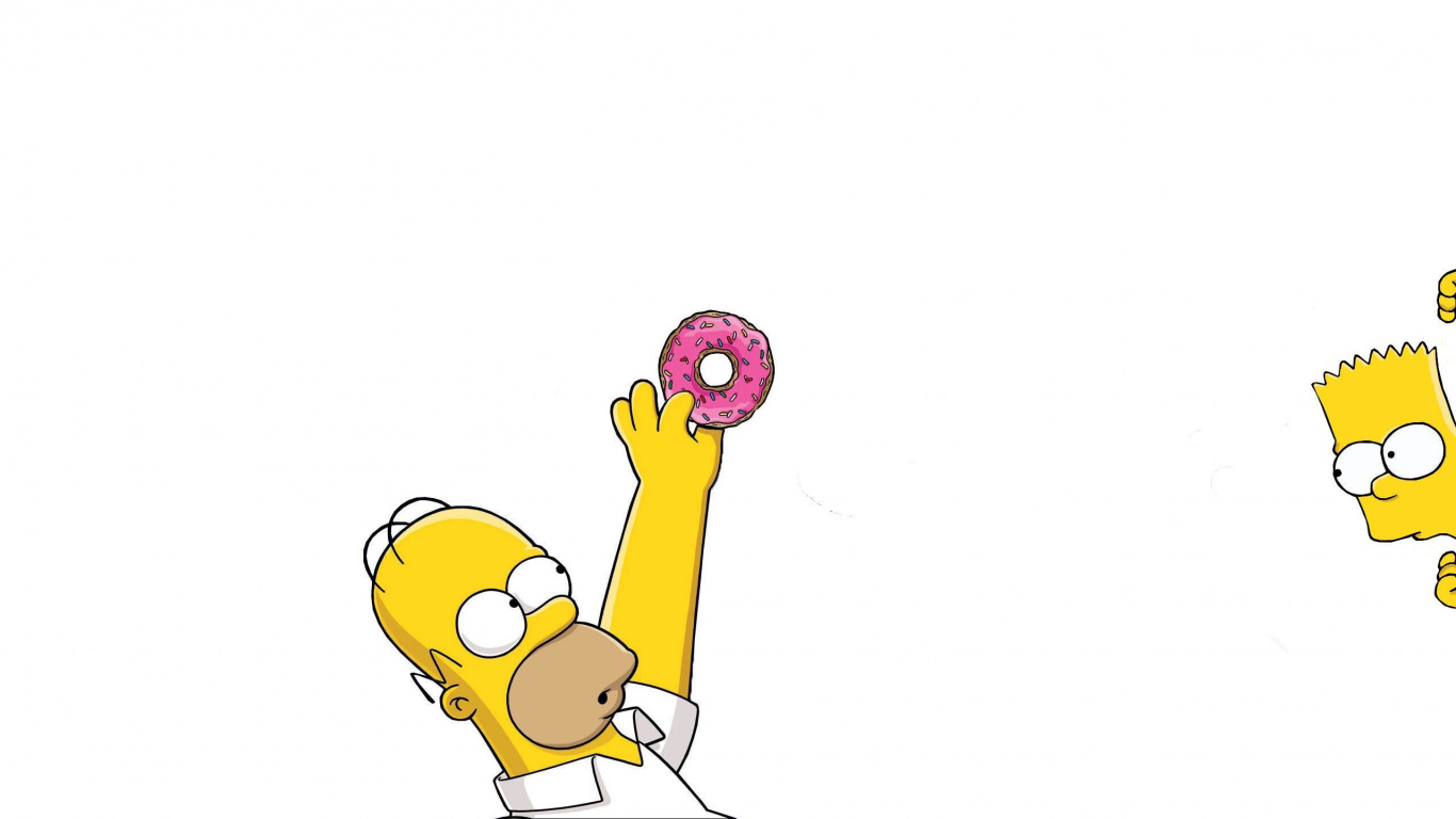 Yellow and Purple Cartoon Character. Wallpaper in 1366x768 Resolution