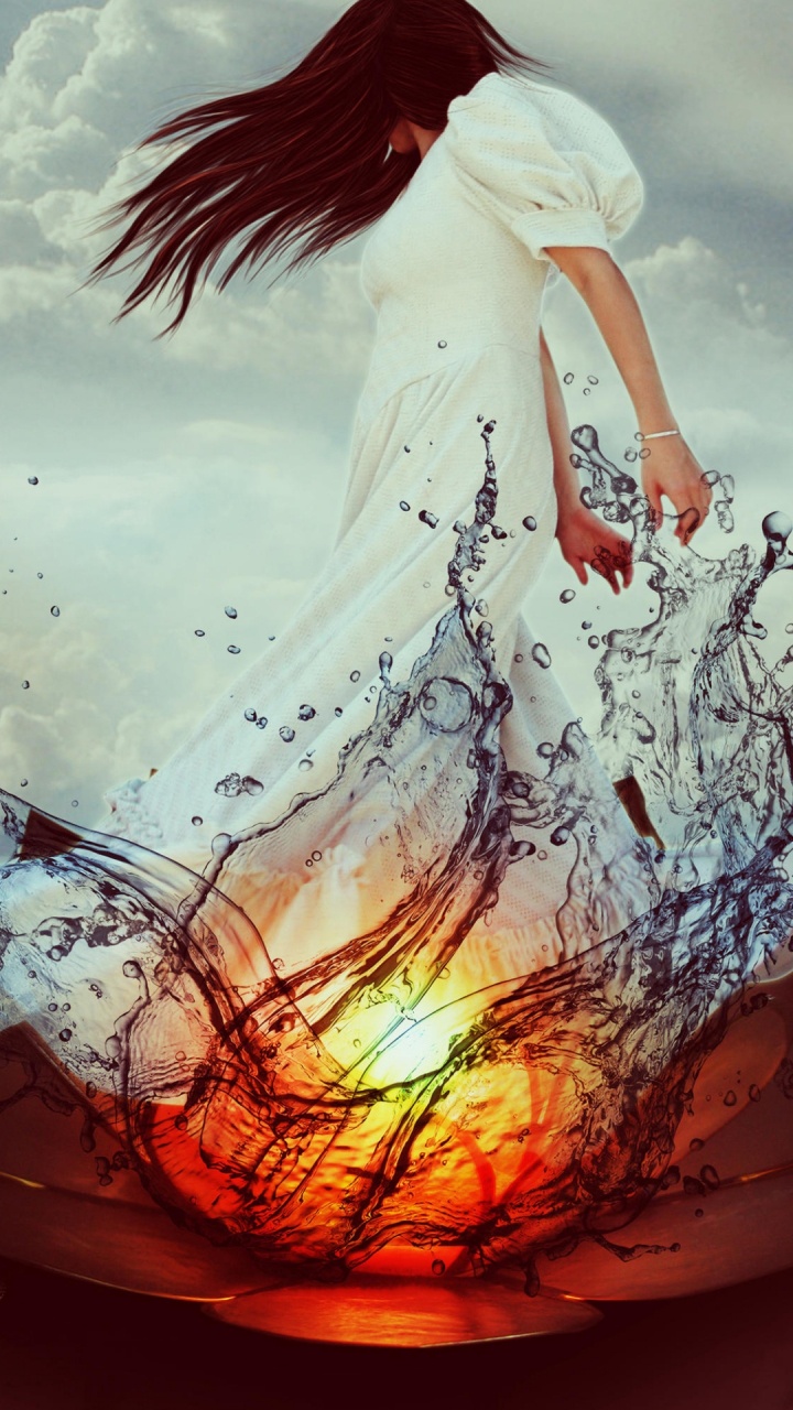 Art, Lumière, Les Gens Dans la Nature, Geste, Heureux. Wallpaper in 720x1280 Resolution